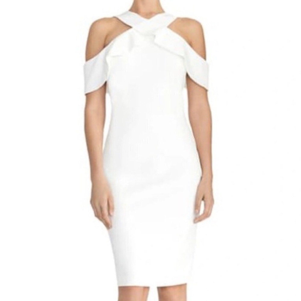 Rachel Roy eggshell white sheath dress